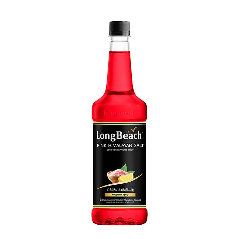 น้ำเชื่อม ลองบีชไซรัป กลิ่น เกลือหิมาลายันสีชมพู ขนาด 740 ML.